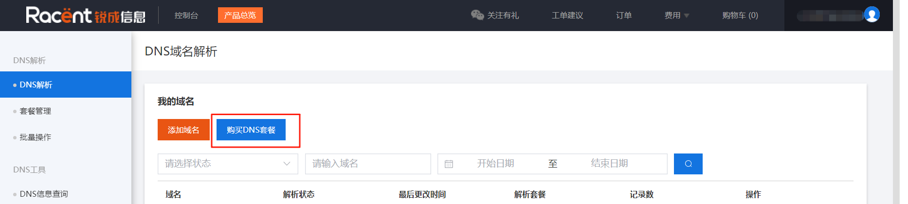 付费域名解析服务